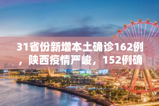 31省份新增本土确诊162例，陕西疫情严峻，152例确诊凸显防控挑战,31省份增162例本土确诊:陕西152例