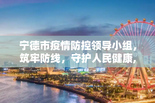 宁德市疫情防控领导小组，筑牢防线，守护人民健康,宁德市疫情防控领导小组